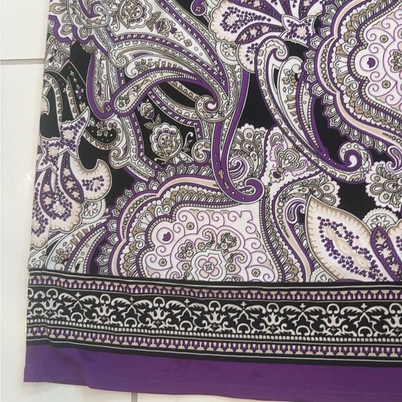 White House Black Market Black and Purple Maxi Dress - Picture 6 of 11